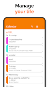 برنامه‌نما Simple Calendar عکس از صفحه