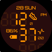 برنامه‌نما Simple Digital Watch Face عکس از صفحه