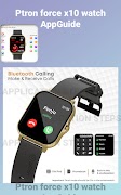 برنامه‌نما Ptron force x10 watch AppGuide عکس از صفحه