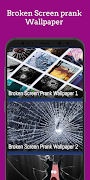 Broken Screen Prank Wallpaper постер