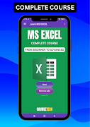 برنامه‌نما Learn MS EXCEL عکس از صفحه