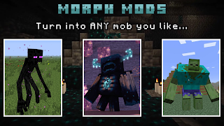 Morph into Mobs: Minecraft Mod screenshot 1