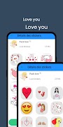Love Romantic StickWA captura de pantalla 4