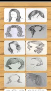برنامه‌نما Draw Realistic Hair step by st عکس از صفحه