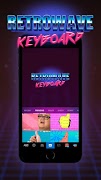 Fond de clavier Retrowave capture d'écran 3