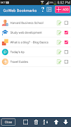 Go Web bookmarks widget скриншот 1