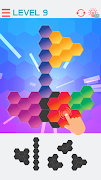 برنامه‌نما Hexagon Graph: Geometry Puzzle عکس از صفحه