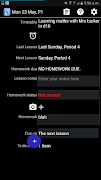 Student Homework Planner Screenshot 1