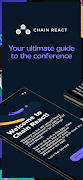 Chain React Conf โปสเตอร์