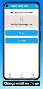 Quick Temp Mail: Fast mail imagem de tela 1