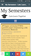 My Semesters - RTMNU Question Papers, Syllabus Ekran Görüntüsü 1