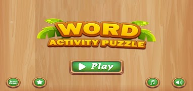 Word Activity Puzzle Plakat