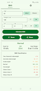 BMI Calculator ภาพหน้าจอ 3
