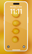 Lemon Aesthetic Lockscreen screenshot 7