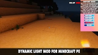 برنامه‌نما Dynamic Light Mod Minecraft PE عکس از صفحه