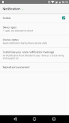 Notification Reader: Shouter স্ক্রিনশট 1