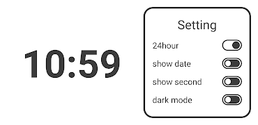 Jam Sederhana - Jam & Widget screenshot 1