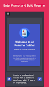 AI Resume Builder स्क्रीनशॉट 1