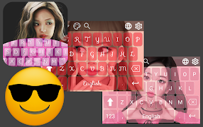 Black Pink Keyboard Theme 海报
