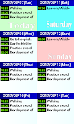 Simple 8 days schedule viewer. screenshot 2
