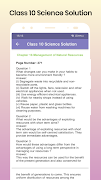 Class 10 Science Solution captura de pantalla 3