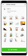 برنامه‌نما WASticker - Cat stickers عکس از صفحه