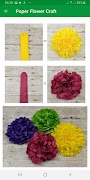 Paper Flower Craft Instruction captura de pantalla 2