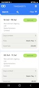 Quba Solutions E-Timesheets captura de pantalla 2