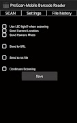 ProScan-Mobile Barcode Reader screenshot 1