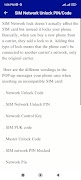 Device sim unlock codes guide screenshot 3