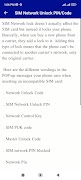 Device sim unlock codes guide screenshot 3