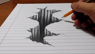 Drawing 3D Art poster