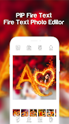 Fire Text Photo Frame imagem de tela 6