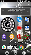 Black Clock Widget تصوير الشاشة 1