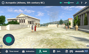 Acropolis educational 3D scene اسکرین شاٹ 4