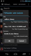 FBReader: Calibre connection 스크린샷 1