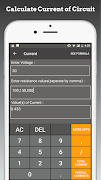 Electric Circuit Calculator screenshot 1