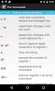 Vim Quick Reference скриншот 1