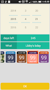 1 Schermata Day Counter Widget