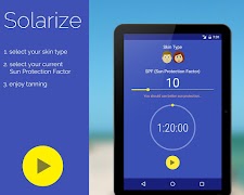برنامهنما Solarize: Sun Tanning Timer عکس از صفحه