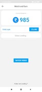 Watch and Earn - Redeem Code screenshot 1