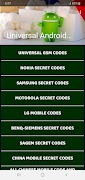 Universal Android Codes Guide Poster