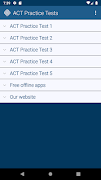 5 Schermata ACT Practice Tests