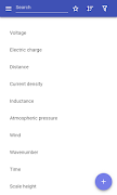 Physical quantities poster