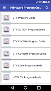 برنامه‌نما Primavera Program Guide عکس از صفحه