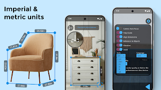 برنامه‌نما AR Meter: Tape Measure Camera عکس از صفحه
