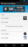 Retro Clock Settings-poster