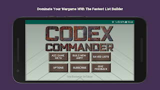 Codex Commander - Army Builder الملصق
