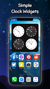 برنامه‌نما Clock Widget iOS 15 عکس از صفحه