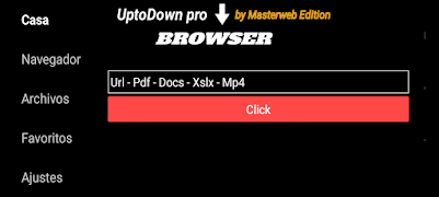 برنامه‌نما UptoDown Pro Browser عکس از صفحه